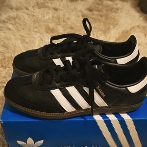 Adidas Samba Black Leather Sneakers